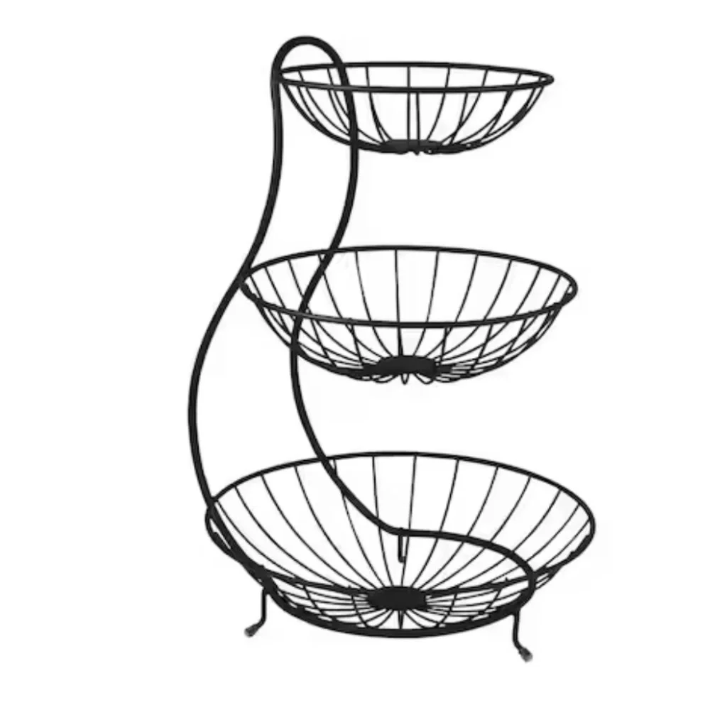Spectrum Yumi 19 in. x 12.75 in. x 13 in. Steel Arched 3-Tier Server